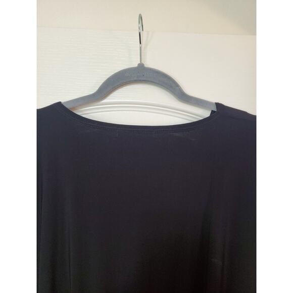 Koh Koh Black V-Neck Front Knot Slimming Side Slit Maxi Dress NWT, Plus Size 2XL - Picture 10 of 13